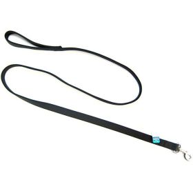 Coastal Pet Double Nylon Lead - Black - 72" Long x 1" Wide