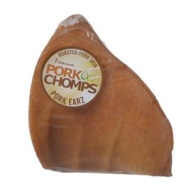 Pork Chomps Roasted Pork Skin Pig Earz - 1 Pack