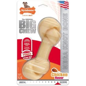 Nylabone Power Chew Knot Bone Big Dog Chew Toy Chicken Flavor - 1 count