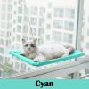 Cat House Hammock Window Bed For Cats Cushion Hanging Window Bed With Blanket Home Pet Nesk Supplies Dog Mat Sleep Accessories - Cyan - Only Cat Bed