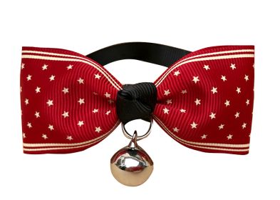 Set of 2 Pet Jewelry Puppies Cat Bow Tie Decorative Bell Bow-Knot [D] - GY-PET7871525011-MIYA01375