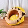 Pet Cat Warm Pet Bed, Kennel Tent House Pet Bed, Cat Bed Winter Super Soft Pet Bed for Dogs Kitten, Self Warming and Improved Sleep Pets Bed - Large