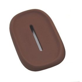 Soap Holder 2-in-1 Silicone + Soft Bath Brush Soap Box for Home Travel Soap Dish Bathroom Accessories - brown