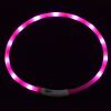 Pet's LED Collar With USB Rechargeable Glowing Lighted Up & Cuttable Waterproof Safety For Dogs - Pink - One-size