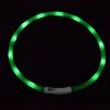 Pet's LED Collar With USB Rechargeable Glowing Lighted Up & Cuttable Waterproof Safety For Dogs - Light Green - One-size