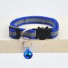 Pet Collar For Dog & Cat; Reflective Cat Collar With Bell; Dog Collar With Cartoon Cat Head - Reflective Dark Blue