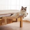 One-Step Cat Bed for Window sill & Bedside;Cat Window Perches ; Sliding Clamping Slot Adjustment Cat Hammock - White fluffy