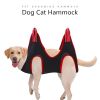 Pet Grooming Hammock For Dog & Cat; Cat Hammock Restraint Bag For Bathing Trimming Nail Clipping - BLACK - M