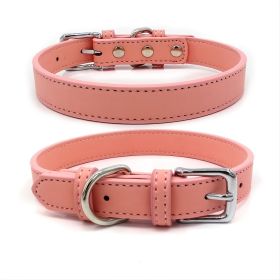 New Soft Puppy Collar For Dog And Cat; Leather Pet Collar Necklace For Small Medium Dog; adjustable dog collar - Light Blue - XS:1.5cm*30cm