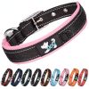 Pet dog collar; diving cloth reflective nylon collar; medium and large dog collar - Black ribbon: grey - M 2.5*(38-48)CM