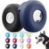 2pcs Silicone Airtag Case For Apple Cat Dog Collar Clip Cover Pet Anti-loss Locator Tracker Protective Sleeve Airtags Accessories - Fluorescent Blue -