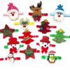 30/50pcs Christmas Pet Dog Bowties Santa Snowman Deer Small Dog Collar Holiday Grooming Neckties Bowtie Pet Supplies - 50pcs