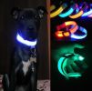 Pet Dog Nylon Safety Collar LED Light Puppy Necklace Dog Accessories - green