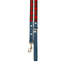 Swag Leash - Denim & Beige Plaid - Red Plaid & Denim