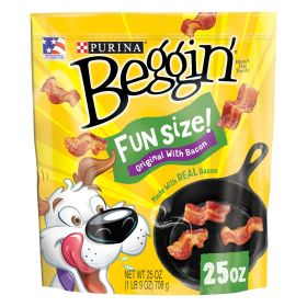 Purina Beggin' Real Meat & Bacon Treats for Dogs, 25 oz Pouch - Beggin'