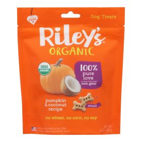 Riley's Organics Organic Dog Treats, Pumpkin & Coconut Recipe, Small - Case Of 6 - 5 Oz - Default