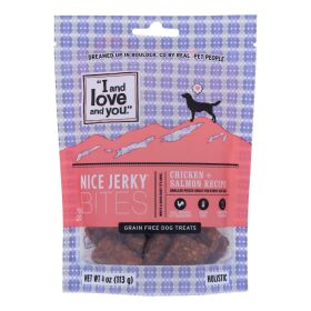 I And Love And You - Dog Treats Jrky Chkn&slmn - Case Of 6 - 4 Oz - Default