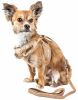 Pet Life Luxe 'Furracious' 2-In-1 Mesh Reversed Adjustable Dog Harness-Leash W/ Removable Fur Collar - Khaki - Small