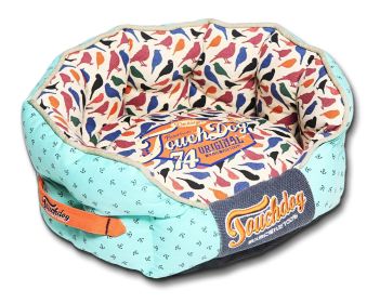 Touchdog Chirpin-Avery Rounded Premium Designer Dog Bed - Large