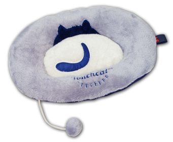 Touchcat 'Kitty-Tails' Fashion Designer Fashion Premium Cat Pet Bed - Light Grey