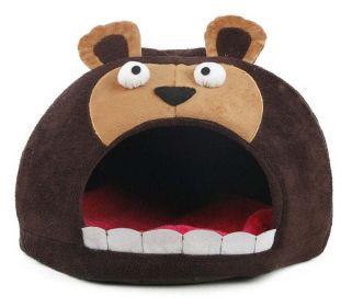 Roar Bear Snuggle Plush Polar Fleece Pet Bed - PB8DKBRLG