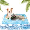 Cool Pad Cushion Dog Cat Puppy Blanket For Summer Sleeping Bed  Pet Cooling Mat - Blue - M