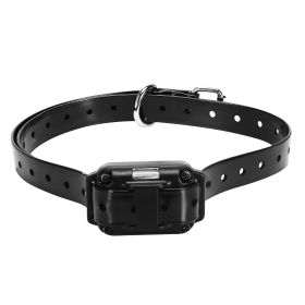 Dog Training Collar Receiver IP67 Waterproof Dog Bark Shock Collar Accessories Adjustable Belt - Black