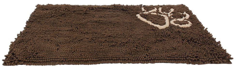 Pet Life 'Fuzzy' Quick-Drying Anti-Skid and Machine Washable Dog Mat - Dark Brown