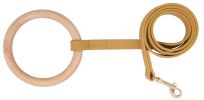 Pet Life 'Ever-Craft' Boutique Series Beechwood and Leather Designer Dog Leash - Apricot