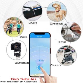 Bluetooth 4.0 Smart positioning anti-loss device Mobile pet wallet key chain smart finder - default