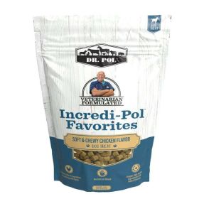 Dr. Pol Incredi-Pol Favorites Chicken Flavor Soft and Chewy Dog Treats, 5 oz. Bag - Dr. Pol