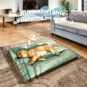 Up to 33 lbs Dog Mat Sleeping Dog Mattress Floor Mat Removable And Washable Dog Kennel Large Dog Kennel Pet Pad Dog Mat Soft Comfortable Bed - Gray -