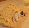 Pet Blanket Dog Cat Bed Winter Warm Mat Four Seasons Universal Blanket - Strawberry - S