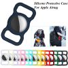 2pcs Pet Silicone Protective Case Dog Cat Collar Loop For Apple Airtags Cover For Air Tags Locator Tracker Anti-lost Device New - white 2pcs