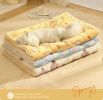 Pet Blanket Dog Cat Bed Winter Warm Mat Four Seasons Universal Blanket - Strawberry - S