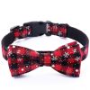 Christmas Dog Collar Snowflake Dog Collar - Red - L