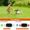 Dog Bark Collar Anti Barking Electric Training Collar Rechargeable Smart Anti-Bark Collar with Beep Vibration Shock Function 5 Intensity Levels - Blac