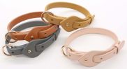 Pet Life 'Ever-Craft' Boutique Series Adjustable Designer Leather Dog Collar - Apricot - Small