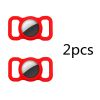 2pcs Pet Silicone Protective Case Dog Cat Collar Loop For Apple Airtags Cover For Air Tags Locator Tracker Anti-lost Device New - red 2pcs