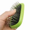 Pet Life 'Conversion' 5-in-1 Interchangeable Dematting and Deshedding Bristle Pin and Massage Grooming Pet Comb - Blue