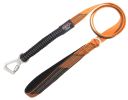 Pet Life 'Geo-prene' 2-in-1 Shock Absorbing Neoprene Padded Reflective Dog Leash and Collar - Orange - Small