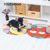 Touchdog Cartoon Sleepy Monster Rounded Cat and Dog Mat - Default