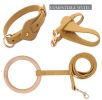 Pet Life 'Ever-Craft' Boutique Series Adjustable Designer Leather Dog Collar - Apricot - Large