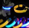 Pet Dog Nylon Safety Collar LED Light Puppy Necklace Dog Accessories - green