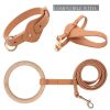 Pet Life 'Ever-Craft' Boutique Series Adjustable Designer Leather Dog Collar - Brown - Medium