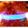 Pet Dog Nylon Safety Collar LED Light Puppy Necklace Dog Accessories - green