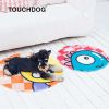 Touchdog Cartoon Up-for-Crabs Monster Rounded Cat and Dog Mat - Default