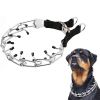 Dog Prong Collar; Adjustable Dog Training Collar For Medium Large Dogs; Pet Collar - black - XXL