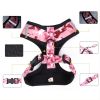 4Pcs Set Reflective No Pull Dog & Cat Harness Collar Leash With Dog Poop Bag For Small Medium Dog - Pink - S