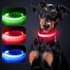 Solar And USB Rechargeable Light Up Pet Collar Waterproof LED Dog & Cat Collars For Night Walking - Orange - S